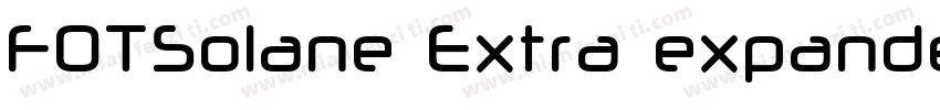 FOTSolane Extra expanded Bold字体转换